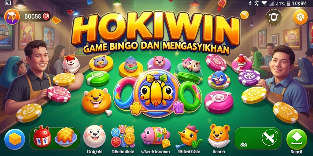 Tampilan gameplay HOKIWIN yang seru dengan suasana Bingo.