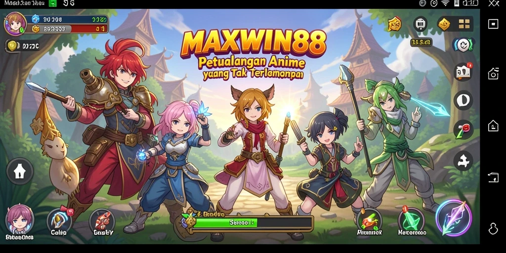Tampilan menarik dari gameplay <strong>MAXWIN88</strong> dengan karakter Anime yang hidup.