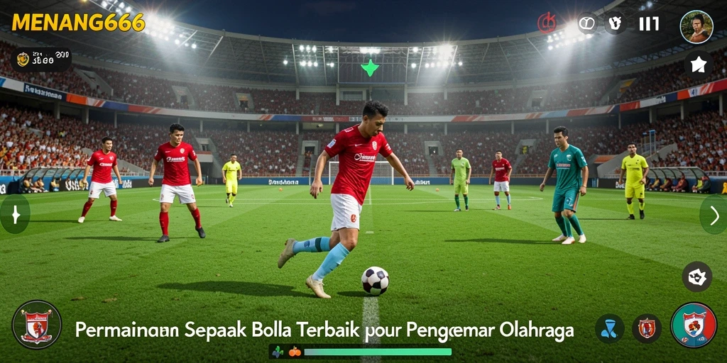 Gameplay MENANG666 yang seru dan penuh aksi saat pertandingan sepak bola.