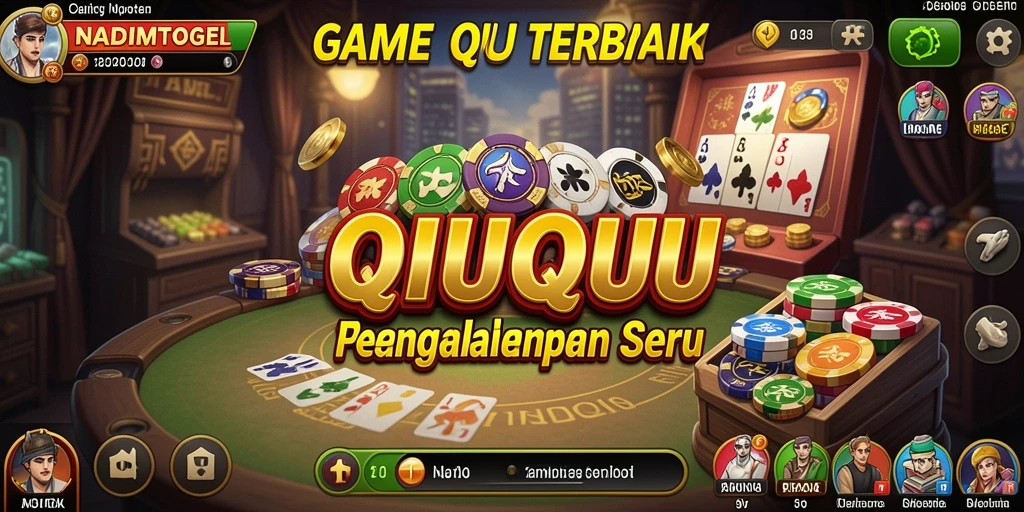 Screenshot gameplay NADIMTOGEL dengan suasana QiuQiu yang seru.