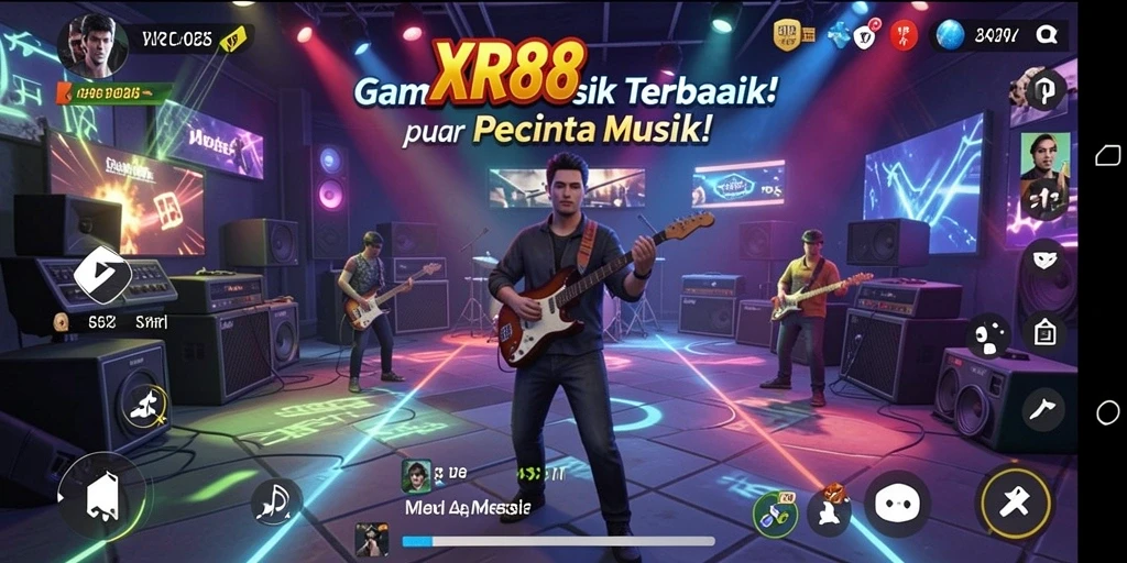 Screenshot utama XR88 menampilkan antarmuka gameplay yang menarik dan interaktif.